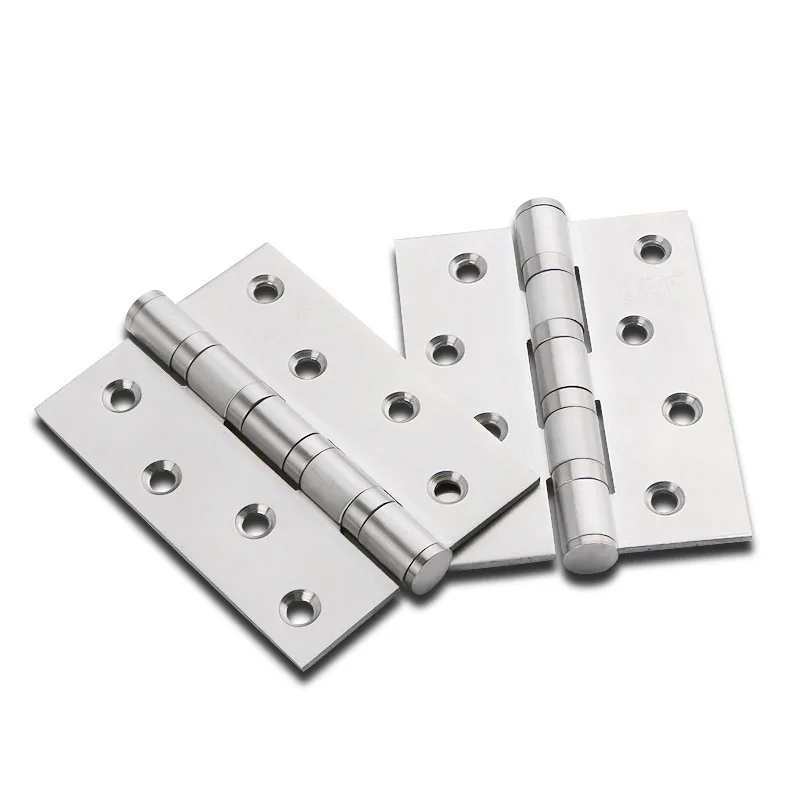 High quality 4 Inch standard thickness Popular Flat Ball Bearing Stainless Steel door hinge