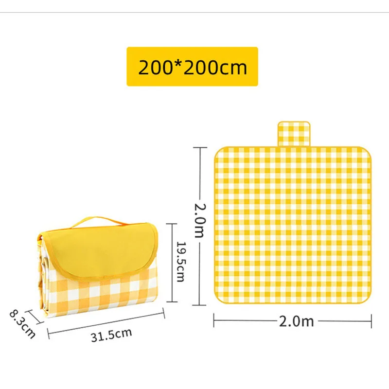 Anhui 367 Picnic 600 D Oxford cloth Outdoor picnic cloth Waterproof picnic blanket Ground mat Moisture-proof mat