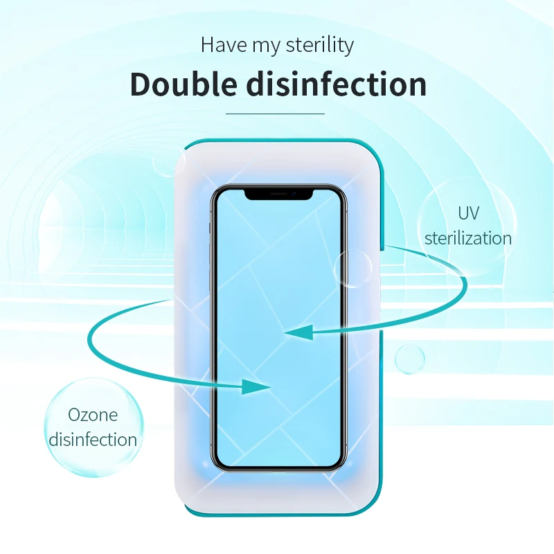 
253.7nM / 185nM 7 inch UV ozone multifunctional mobile phone disinfector 