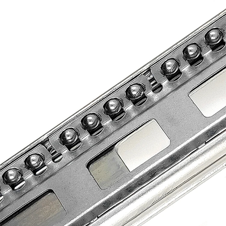 40mm Furniture Kitchen Cabinet Full Extension 3 Fold Ball Bearing Telescopic Channel Drawer Slide