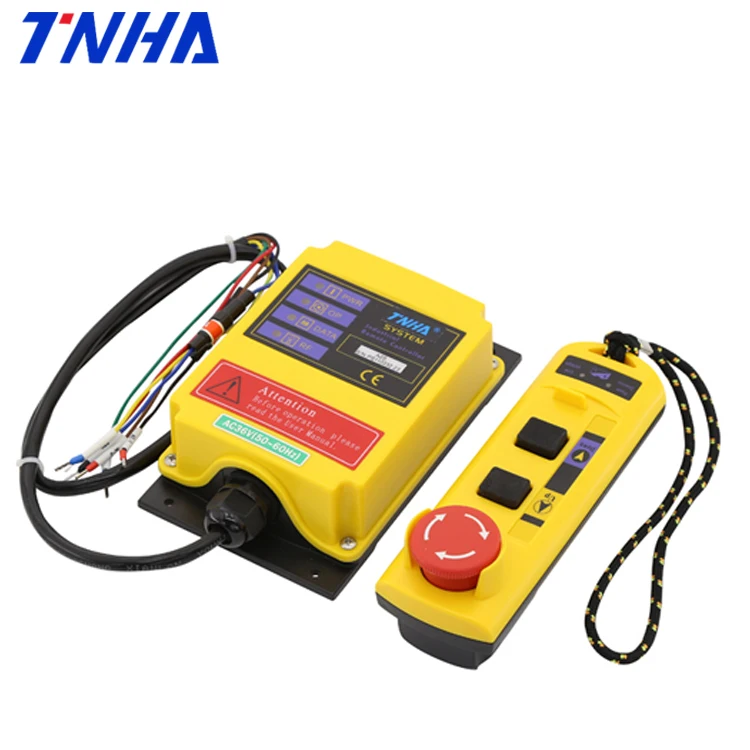 TNHA1-A2S 2 channel electric winch wireless rf controller   24v bridge lifting universal remote control for Hoist Crane
