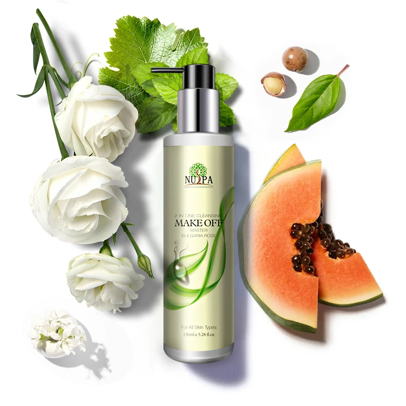 Nuspa Hot Selling Multiple Amino Acids Anti Oxidant Facial Cleanser Deeply Remove Dirty Papaya Makeup Removing Gel