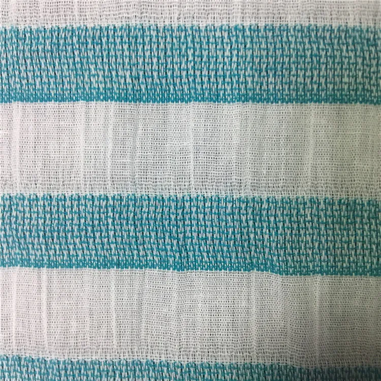 Shaoxing supplier high quality 100% cotton yarn dyed stripe fabrics for clothing