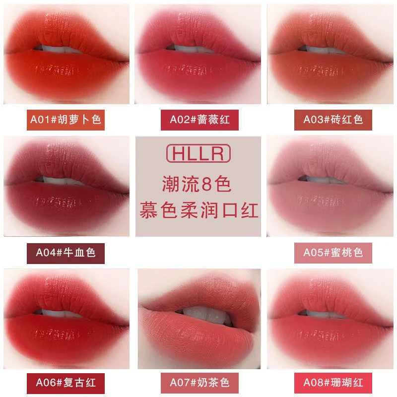 Wholesale Makeup Luxury Lipstick 12 Colors Moisturizing High Pigment Long Lasting Waterproof Plumping Matte Velvet Lipstick