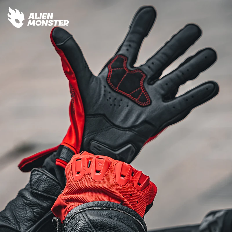Comfortable Mountain Bike Motorcycle Gloves Women and Men with Touchscreen Fingers for Riding ATV MTB Bike
