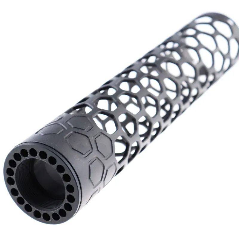 
10' CNC machined Aluminum 6061 T6 OEM Anodized black super light handguard tube for AR15 