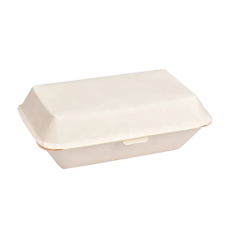 Custom greaseproof foldable paper fast food burger packaging box