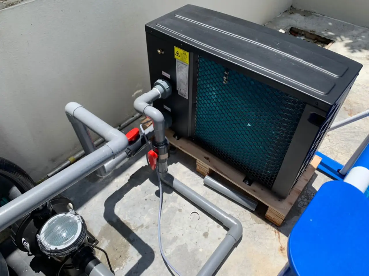 Nulite Hot sell 7kw to 28kw inverter R32 wifi odm heat pump water swim pool heater pump