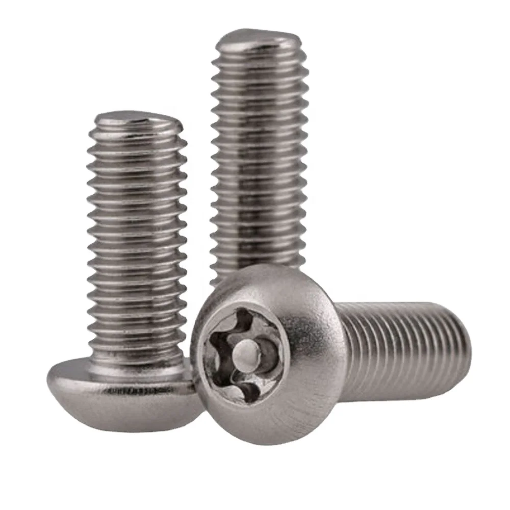 M3 M4 M5 M6 M8 M10 Stainless Steel Security Anti Theft Machine Screws With Torx Pin Round Head