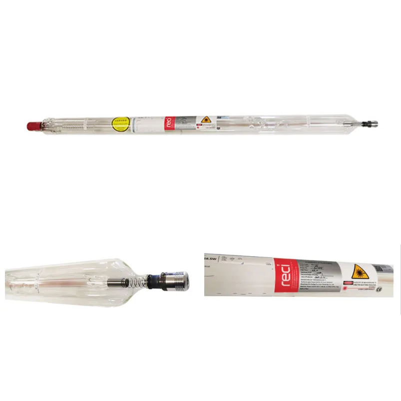 Reci Best Selling  High Accuracy  W6 W8 130W 150W 180W  CO2 Laser Tube for Laser Cutting