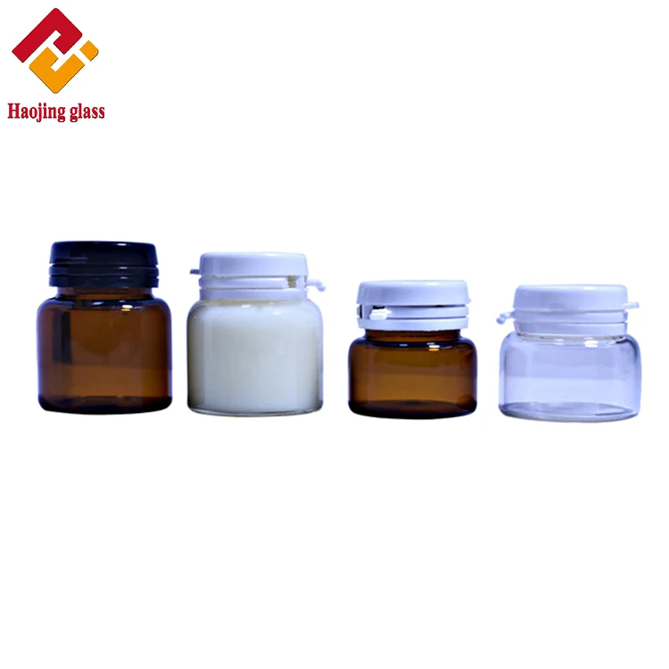 Wholesale White Amber Pharmaceutical Medicine Glass Bottles Small Glass Vial Packaging