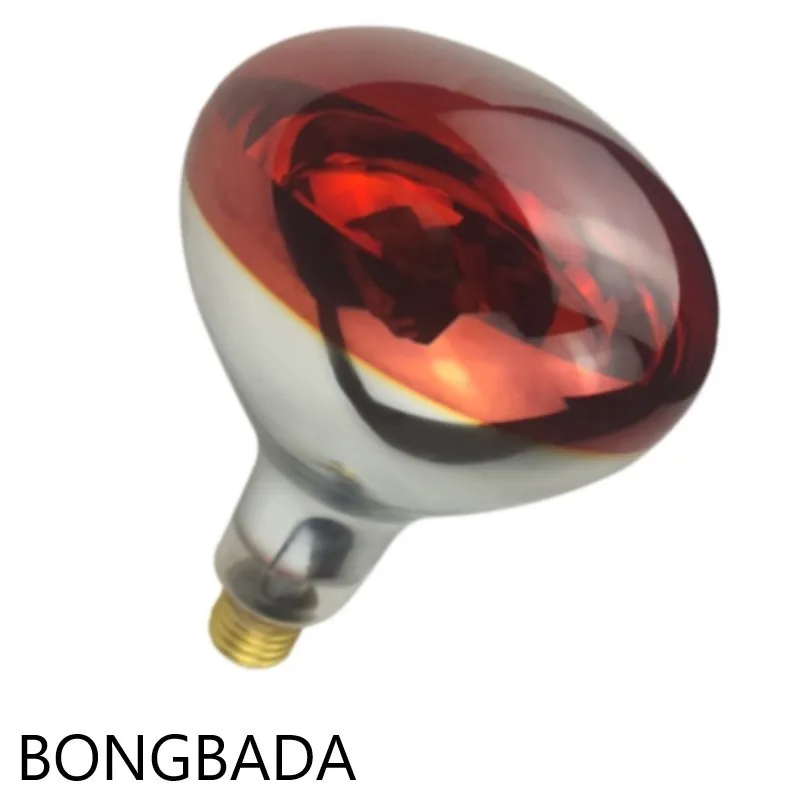 Bongbada E27 R125 инфракрасная нагревательная лампа для цыплят или свиней 110V-230V свиная Водонепроницаемая и Взрывозащищенная