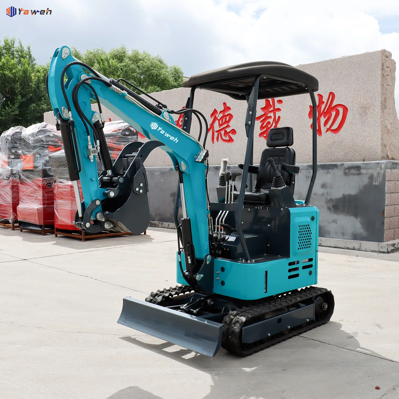 Yaweh undercarriage hrubber coupling for mini excavator xn16  breaker 1.8 ton  post driver cabin  for sale australia canada
