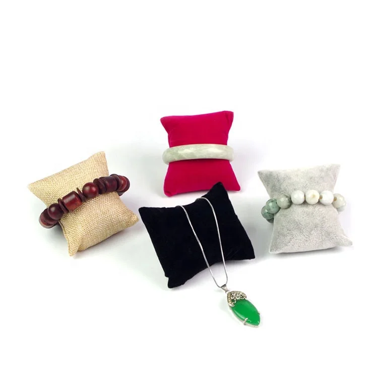 Wholesale Bracelet And Watch Winder Display Pu Velvet Cushion Pillow