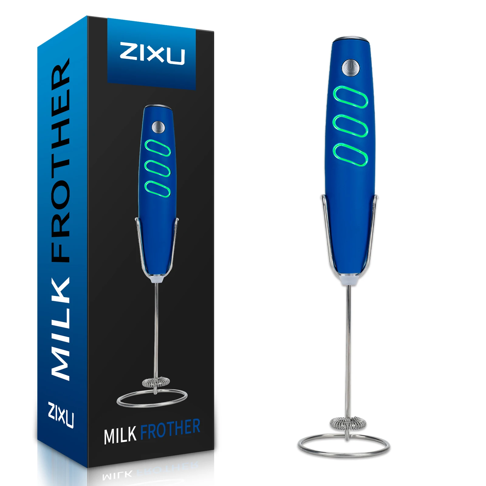 Electric Milk Frother Handheld Foam Beater Milk Frother Battery Operated Mini Smoothie Blender For coffee whipping cappuccino l