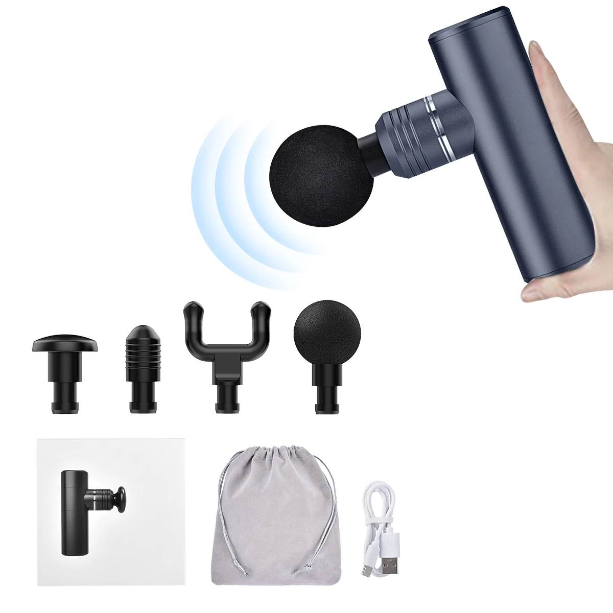 Best Selling Pocket-Sized Small Deep Tissue Muscle Percussion Home Used Portable Super Mini Massage Gun For Pain Relief