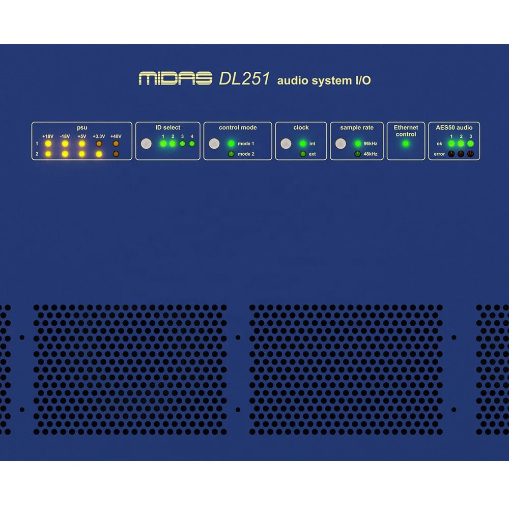 Midas DL251 Stagebox 48 Mic/Line Inputs and 16 Mic/Line Outputs Use For Midas Digital Consoles