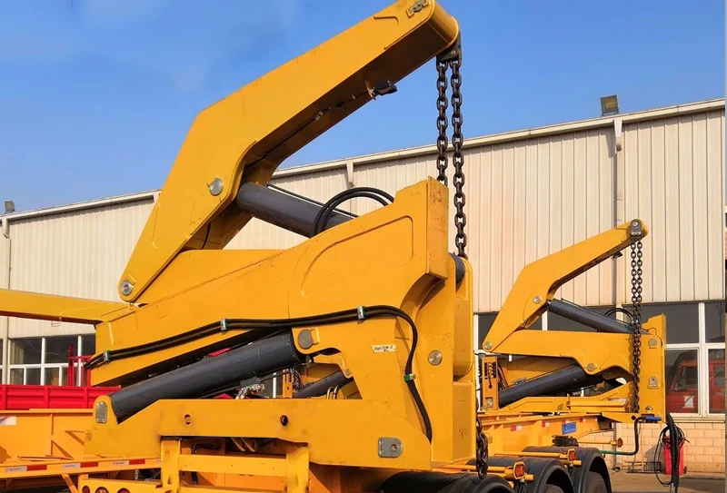 China 37T Sidelifter Container Side Box Loader Lifter Boxloader Sideloader Truck Trailer With 40Ft  3 AxleFor Sale