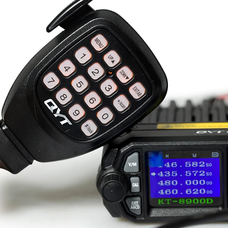 Самый дешевый 25 Вт мини-базовый мобильный радио QYT KT-8900D VHF/UHF трансивер двухдиапазонный иди и болтай Walkie Talkie 50