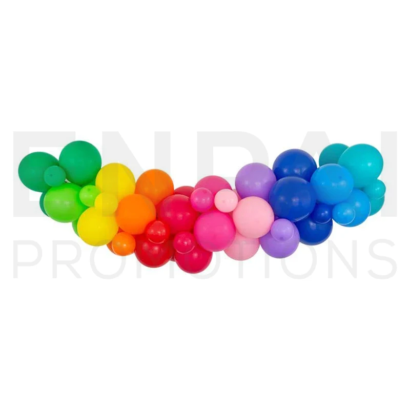 Customized Promotional items of Party Decoration Colorful Rainbow Balloons Wholesale Balloons Sets