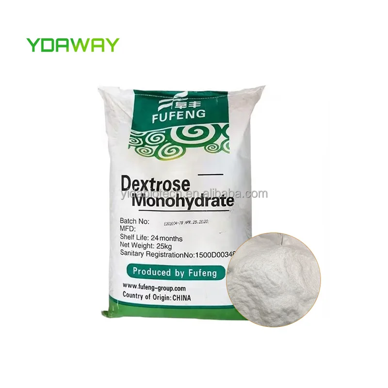 Quality Food Grade Anhydrous Bulk Quantity Additives Solid Glucose Dextrose Monohydrate Powder
