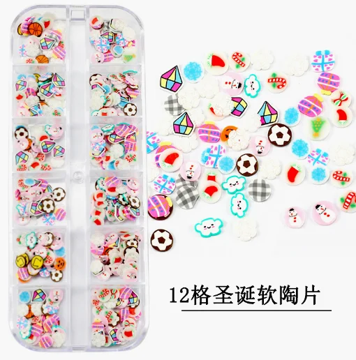 Wholesale DIY 3D Fruits Slices Polymer Clay For DIY Handmade Crafts Gifts Toys Fruits Nail Slices Stickers