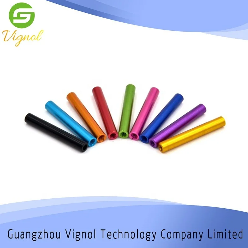 Custom cheap reusable aluminum anodized knurled standoff female threaded standoff round standoff