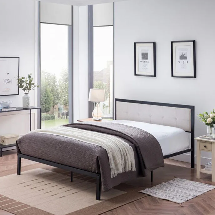 Iron Bed 2 Floor Cheap Frame Metal Slatted Modern Luxury Wrought Beds Double Layered Adults Ladder European Style