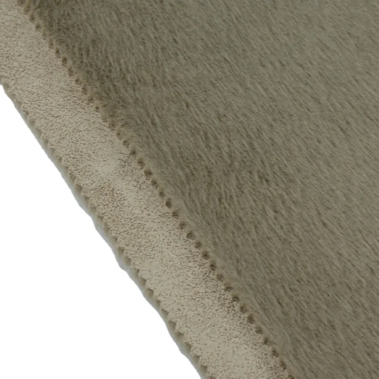 Мягкая плюшевая ткань из полиэстера с длинным ворсом для женской верхней одежды