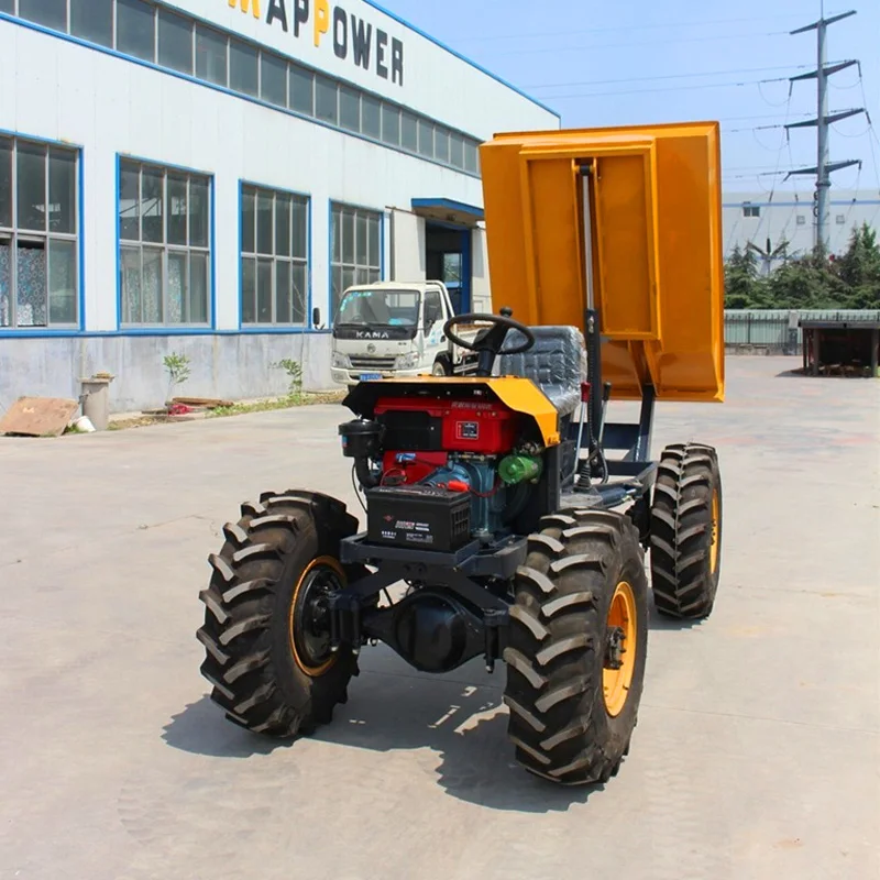 Compact Mini Site Dumper Chinese Factory Small Dump Truck ZY100 1 Ton Mini Dumper Oil Palm Dumper