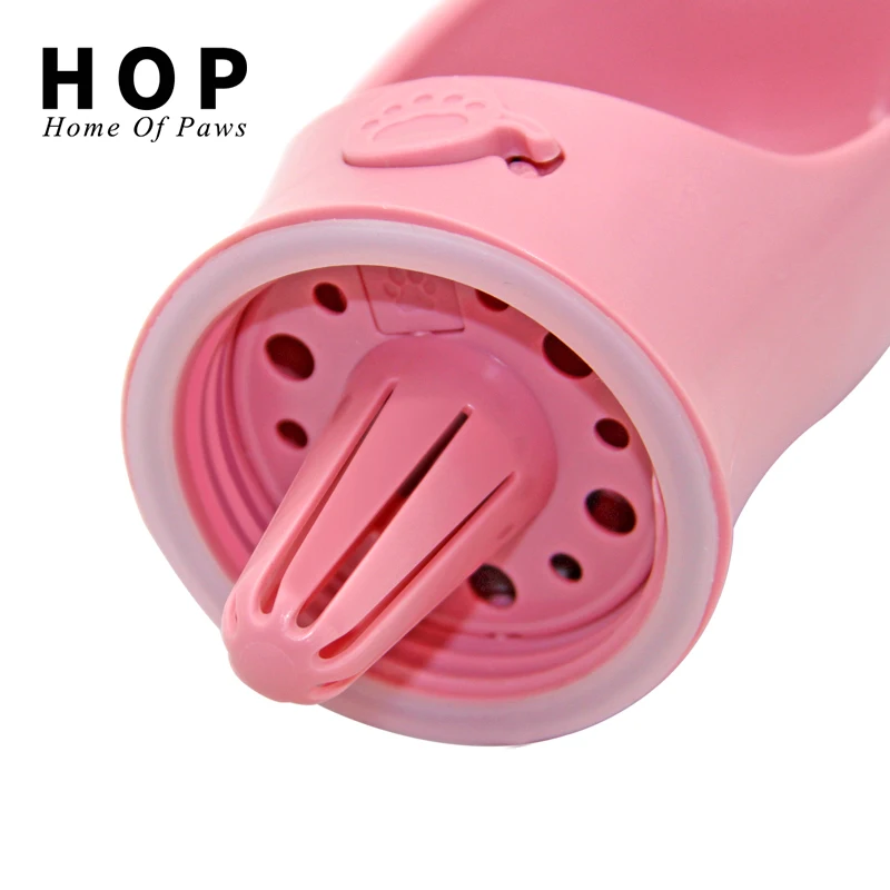 Оптовая продажа, низкий минимальный объем заказа, портативная пластиковая бутылка для питьевой воды для домашних животных и собак