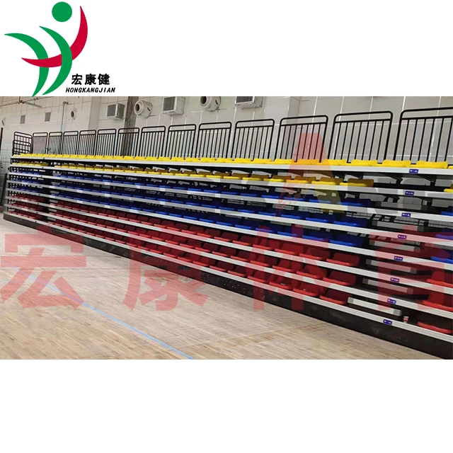 Telescopic Electric Grandstand Stadium Basketball Bleacher Retractable Seating