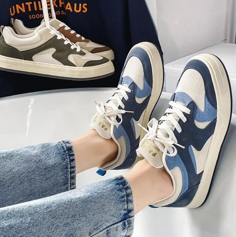 Fashionable sneakers men autumn best sell men slip on flat casual shoes men designer sneakers