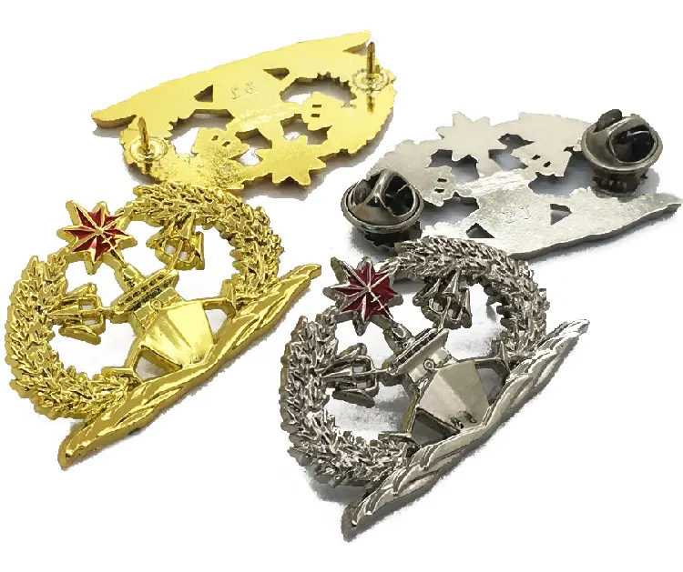 Wholesale Custom Design 3D Brand Logos Cartoon Tags Metal Lapel Enamel Football Pin Badges Name