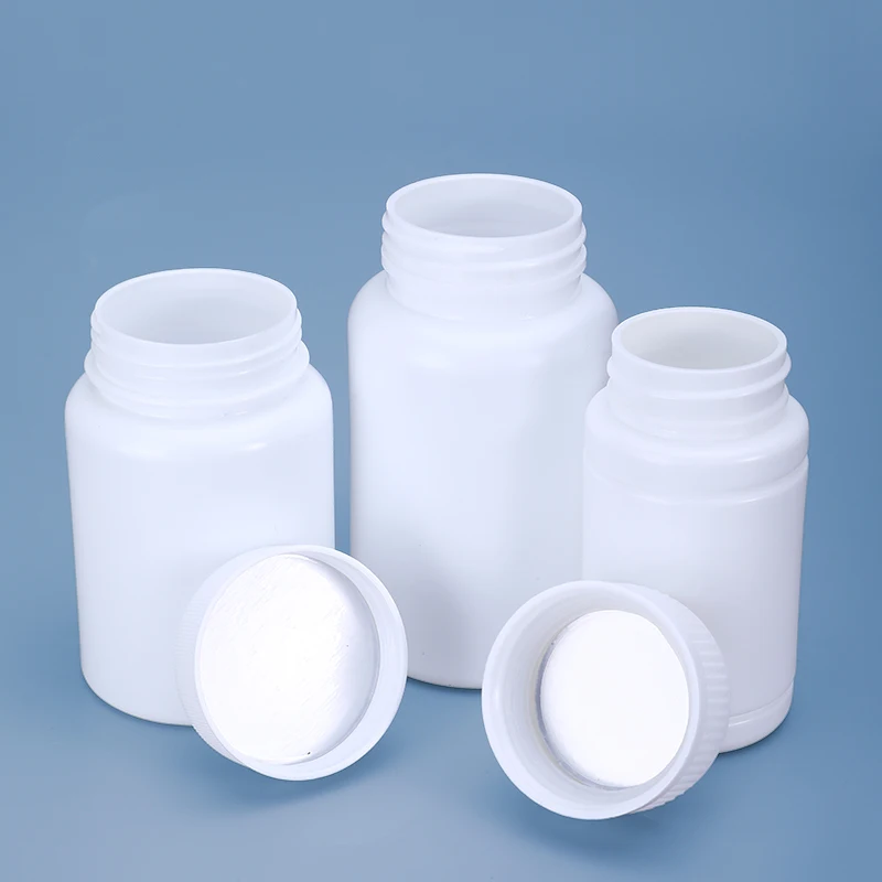 Wholesale 20ml~200ml HDPE Pill Bottle Empty Medicine Tablet Capsule Container With Screw Lid