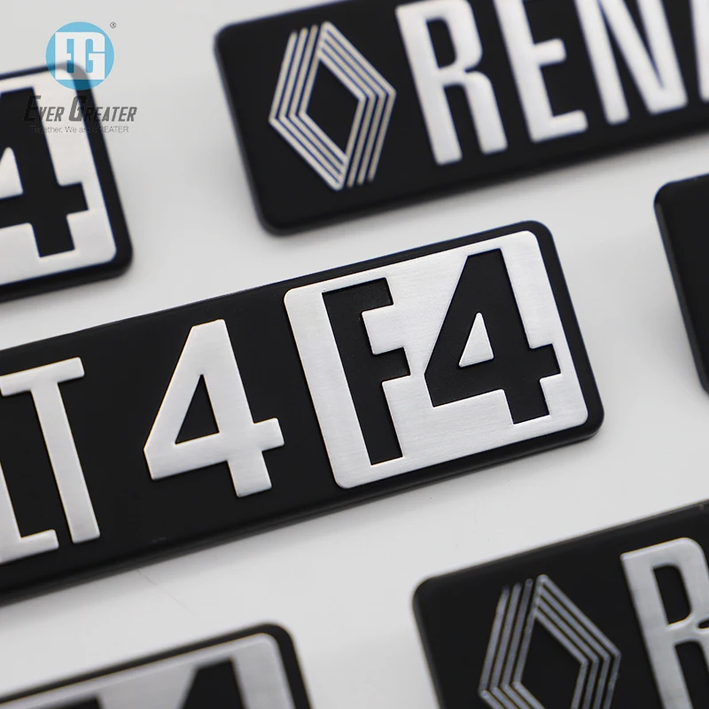 Custom Brand Logo Badge Self Adhesive Authentic Packaging Plastic Sticker Car Emblems