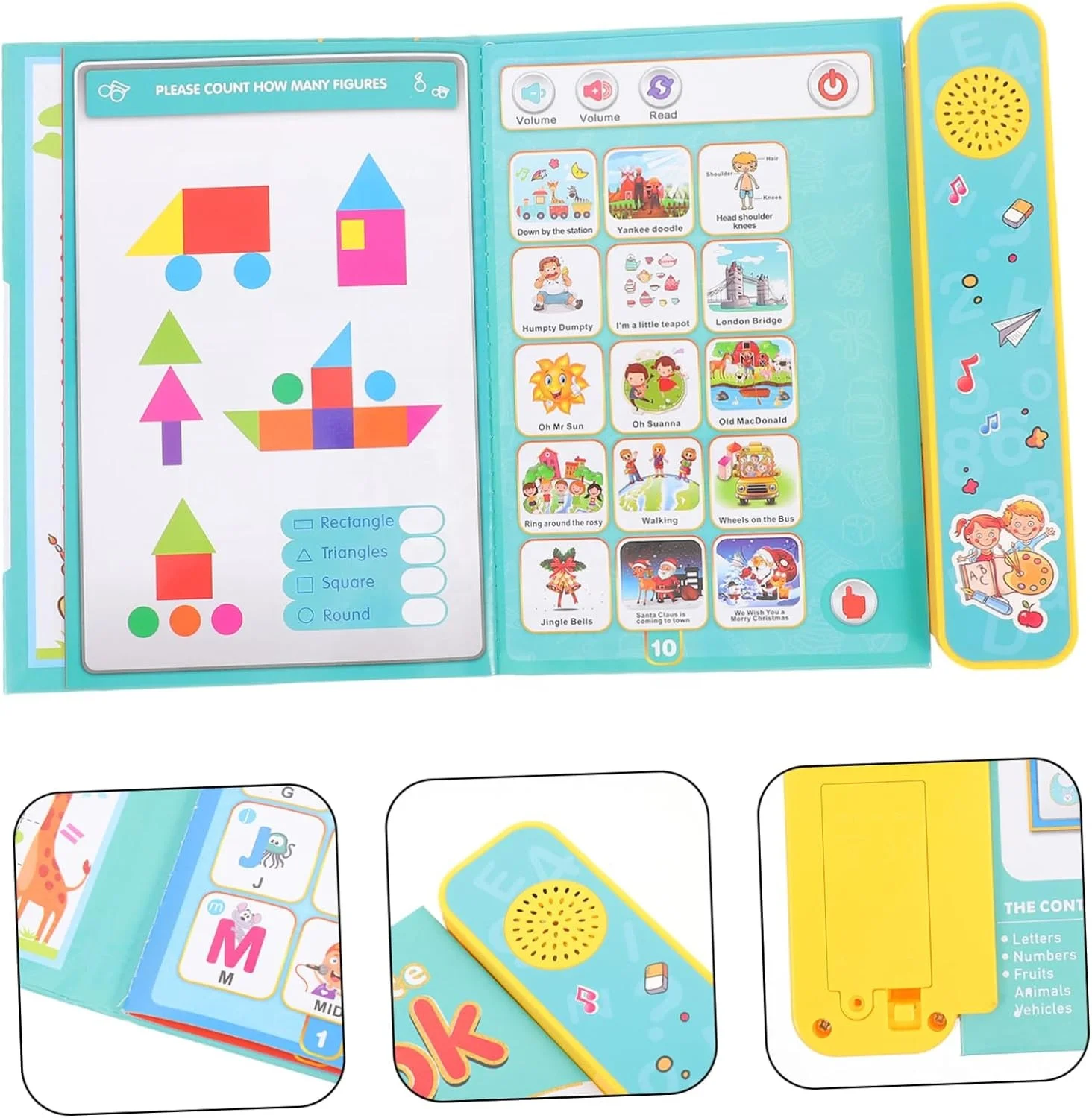 Point English Book for Educational Electric Book in English Electronic Alphabet Toy English Language Sound Book