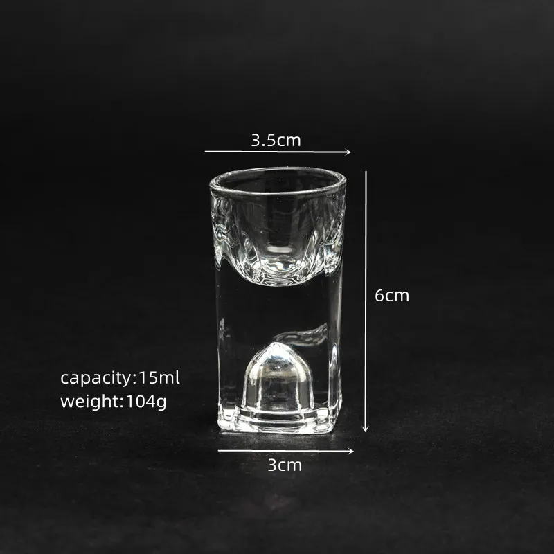 0.5oz Wholesale Custom Lead Free Crystal Whiskey Shot Glass