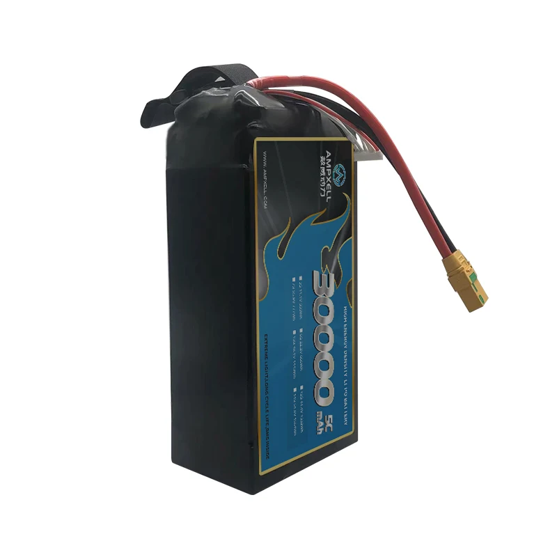 Новое поступление AMPXELL литий-полимерный аккумулятор высокой плотности 30000 мАч 22 2 в 6S 5C для профессиональных беспилотных летательных аппаратов UAV