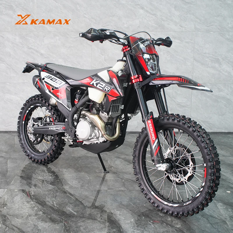 KAMAX 300NC Enduro 300cc dirt bike 4 Stroke Water Cooling Gas Dirt Bikes 300cc motor cross
