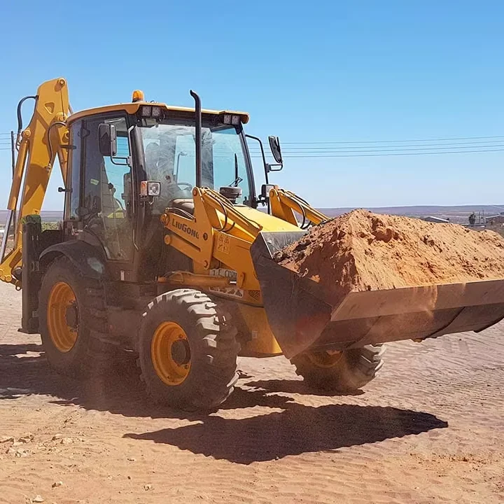 1CBM Bucket Backhoe Loader CLG777A with Top Tyres and Top Engine