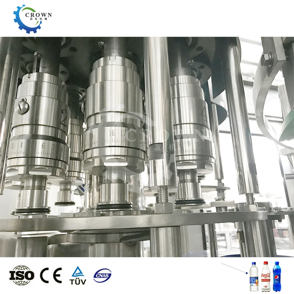 2000 to 20000bph High Speed Automatic 3 in 1 Carbonated Beverage Soda Mineral Water Pure Water Juice Tea Bottling Machine