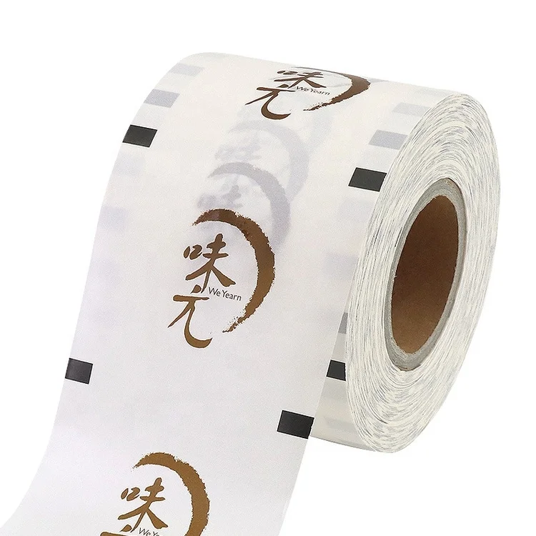 Custom Logo Plastic Cup Sealing Plastic Film Roll Universal Laminated Sealing Film