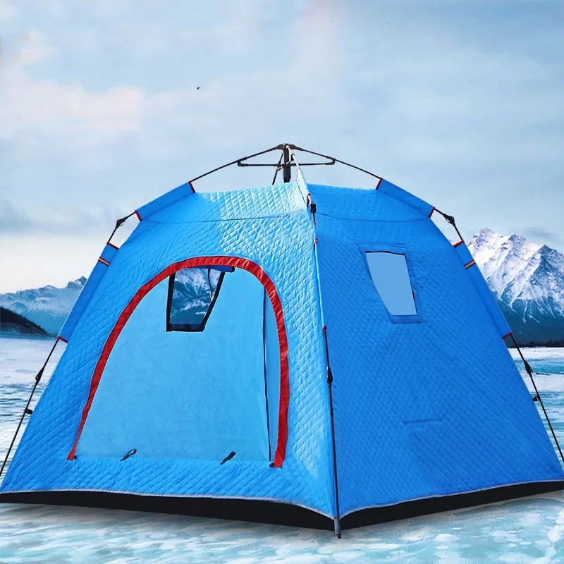 TNB049 Thick Cotton Windproof Cold-proof Fishing Tent for Winter Outdoor Ice Fishing Tent