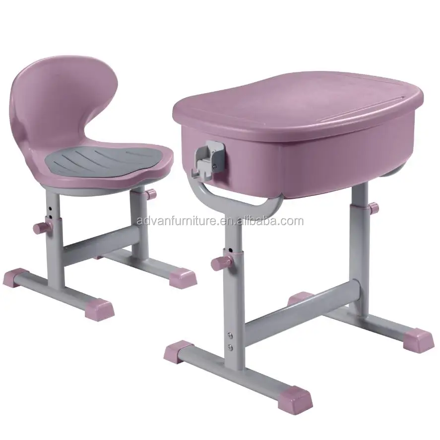 
School Supplies Commercial Furniture ABS Desktop Board Student Desk Chair Set 