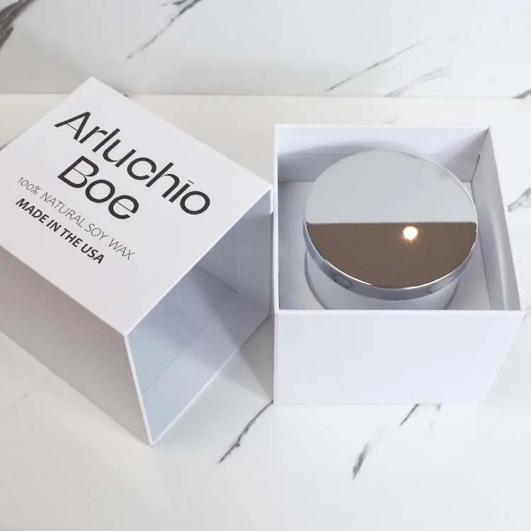 LZ Custom Printing cardboard paper mug box auto close bottom rigid Drawer drawing Packaging Paper Gift Packaging Candle box