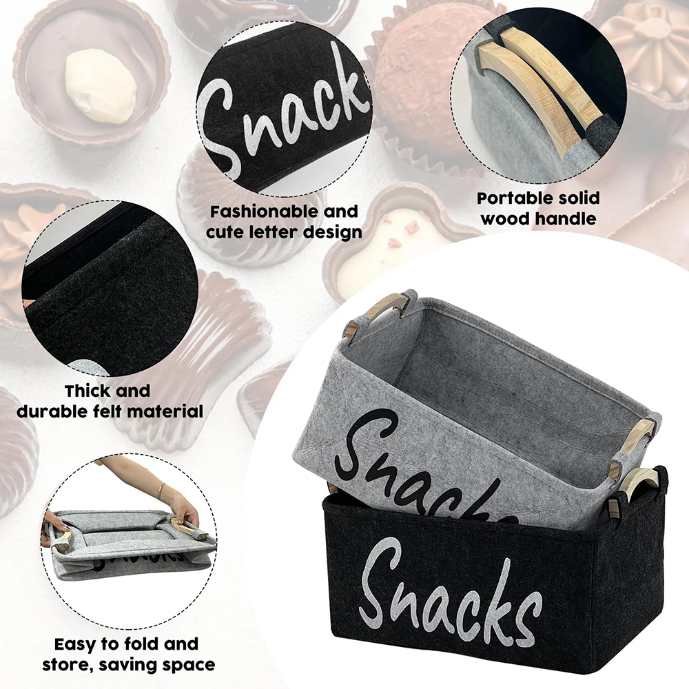 Wholesale Home Storage Basket Snacks Sundries Dirty Clothes Storage Bag Pet Dog Toys Felt Storage Box