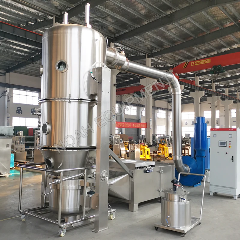 FL-120 Pharmaceutical Fluid Bed Pepper Flavoring granules making machine Food Spry Drying Granulator