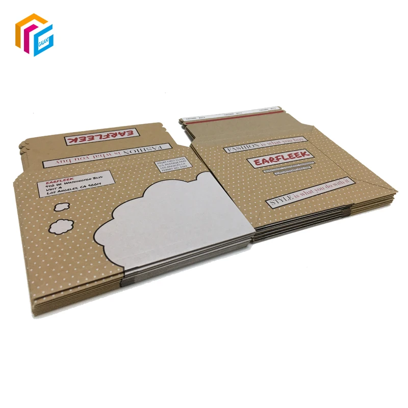 Wholesale Hard paper envelope expandable corrugated cardboard mailer envelope with sealing