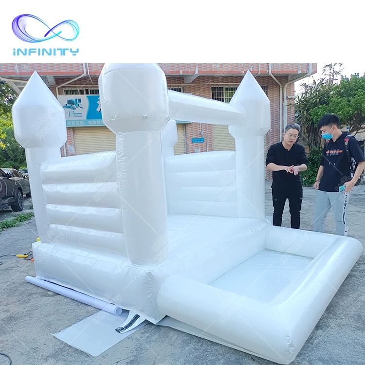 2022 коммерческий надувной замок-батут для малышей белый батут мини-шаров прыгунки вечеринок надувные батуты с шариковой ямой